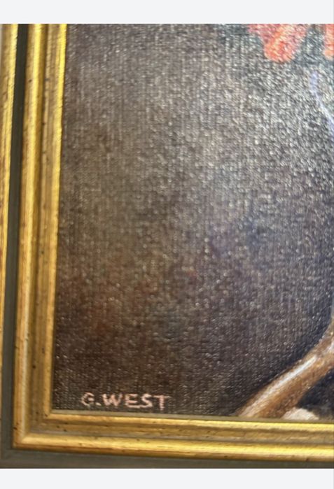 Maci în Lumină Caldă” – pictură originală în ulei, semnată G. West