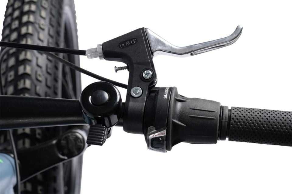 Bicicleta Copii Fat Bike Velors Hercules 20", Shimano,7 Viteze, Gri/Ve