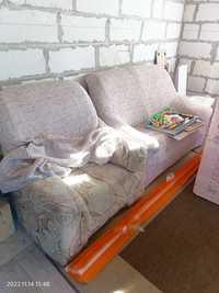 Set canapea extensibila cu fotoliu fix