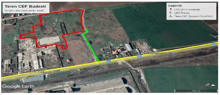 De Vanzare Teren INTRAVILAN 3.2Ha - Budesti, Calarasi