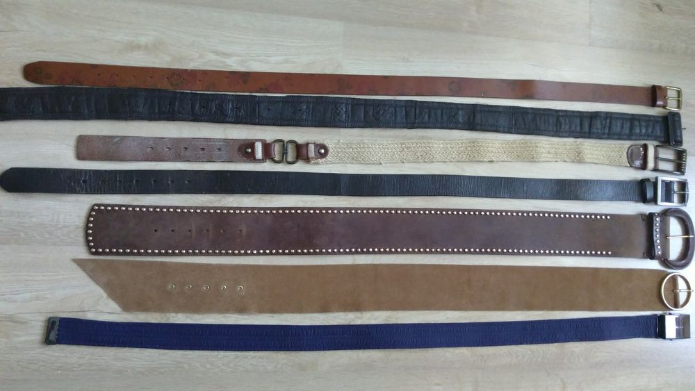 Ремни женские 80-110 см, кожаные