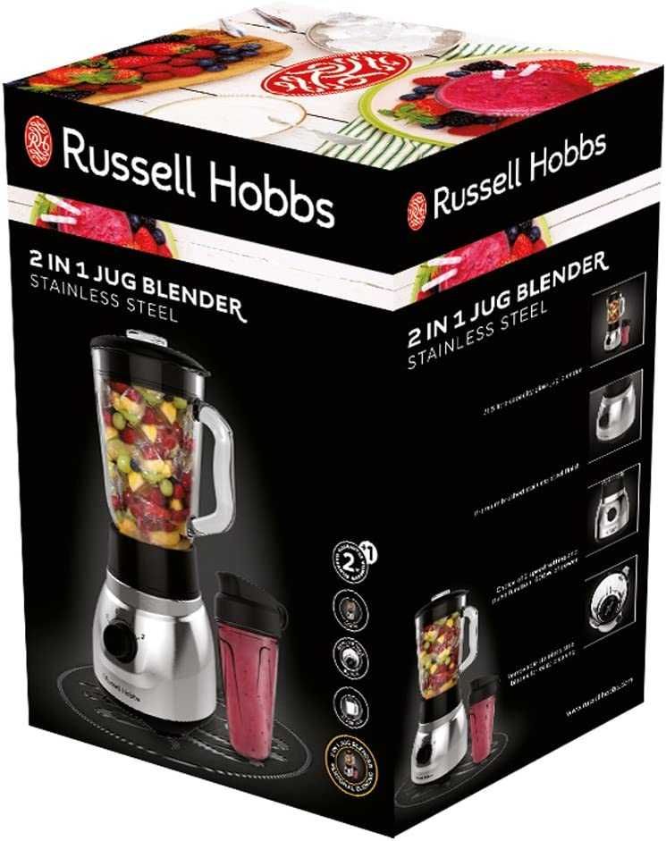 Чисто Нов Блендер Russel Hobbs 23821-56, Стъклена Кана