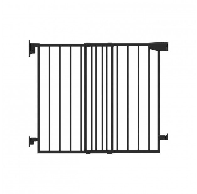 Poartă de siguranță reglabilă pentru scări/ușă, negru GUARDIAN 1