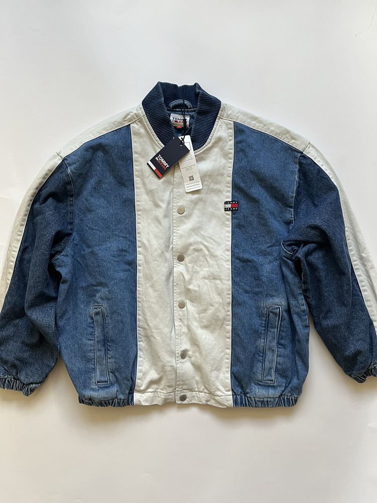 Tommy Jeans : НОВО Bomber Denim Jacket Oversized M/Л Оригинал