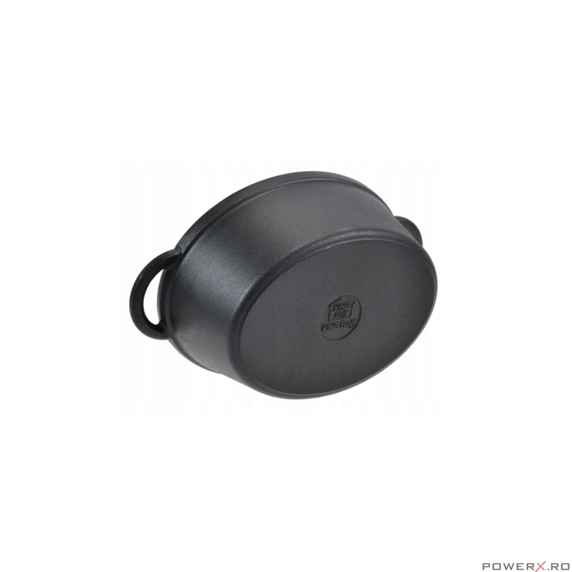 Cratita, oala din fonta cu capac, 33x26x11,5 cm, 6.2 litri, negru,