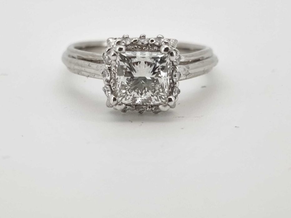 Inel Tacori platina si diamante  pret initial 20.000lei