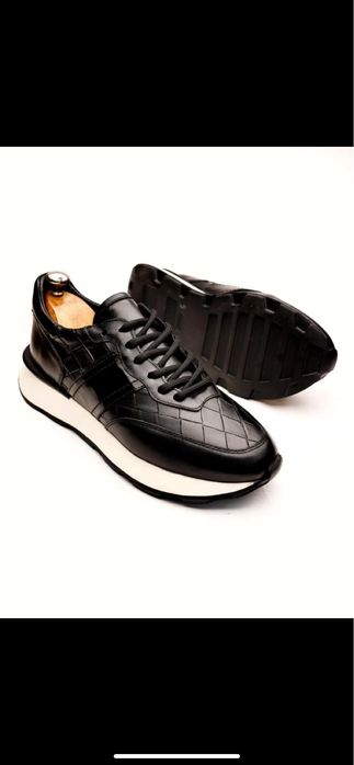 Мъжки обувки от естествена кожа / сникърси класически маратонки