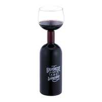 Pahar de vin XL in forma de sticla My favorite day is Winesday 750 ml