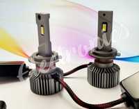 LED крушки с вентилатор, H7 110W, лед лампи за кола,фарове