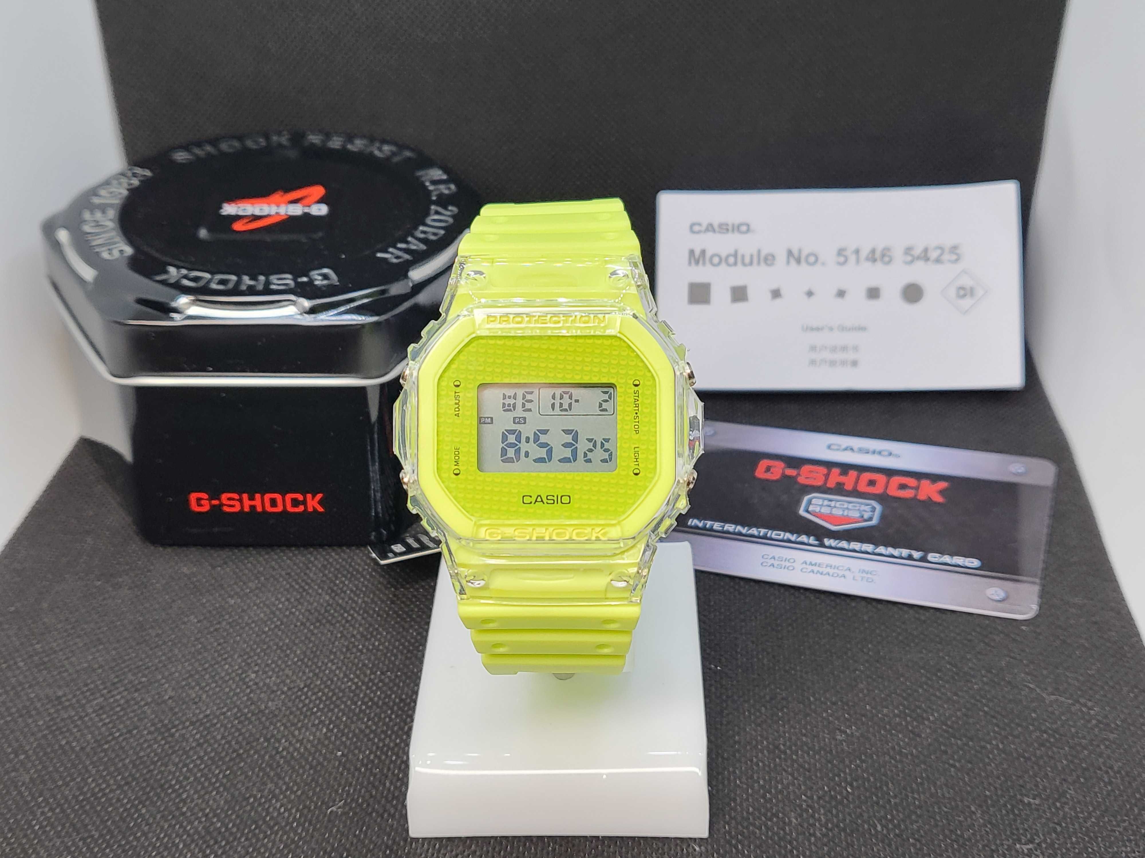 CEAS Casio g shock dw 5600 Neon Yellow ,Nou, Garantie