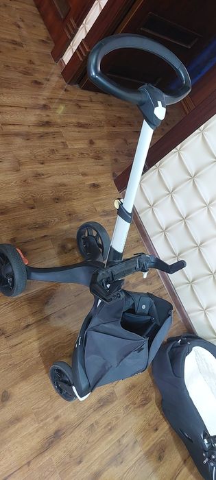 Детская коляска люлька stokke v6 xplory (база + люлька+сумка)