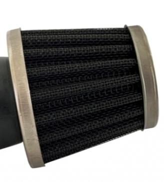 Спортен филтър за мотоциклет 90°- Черен