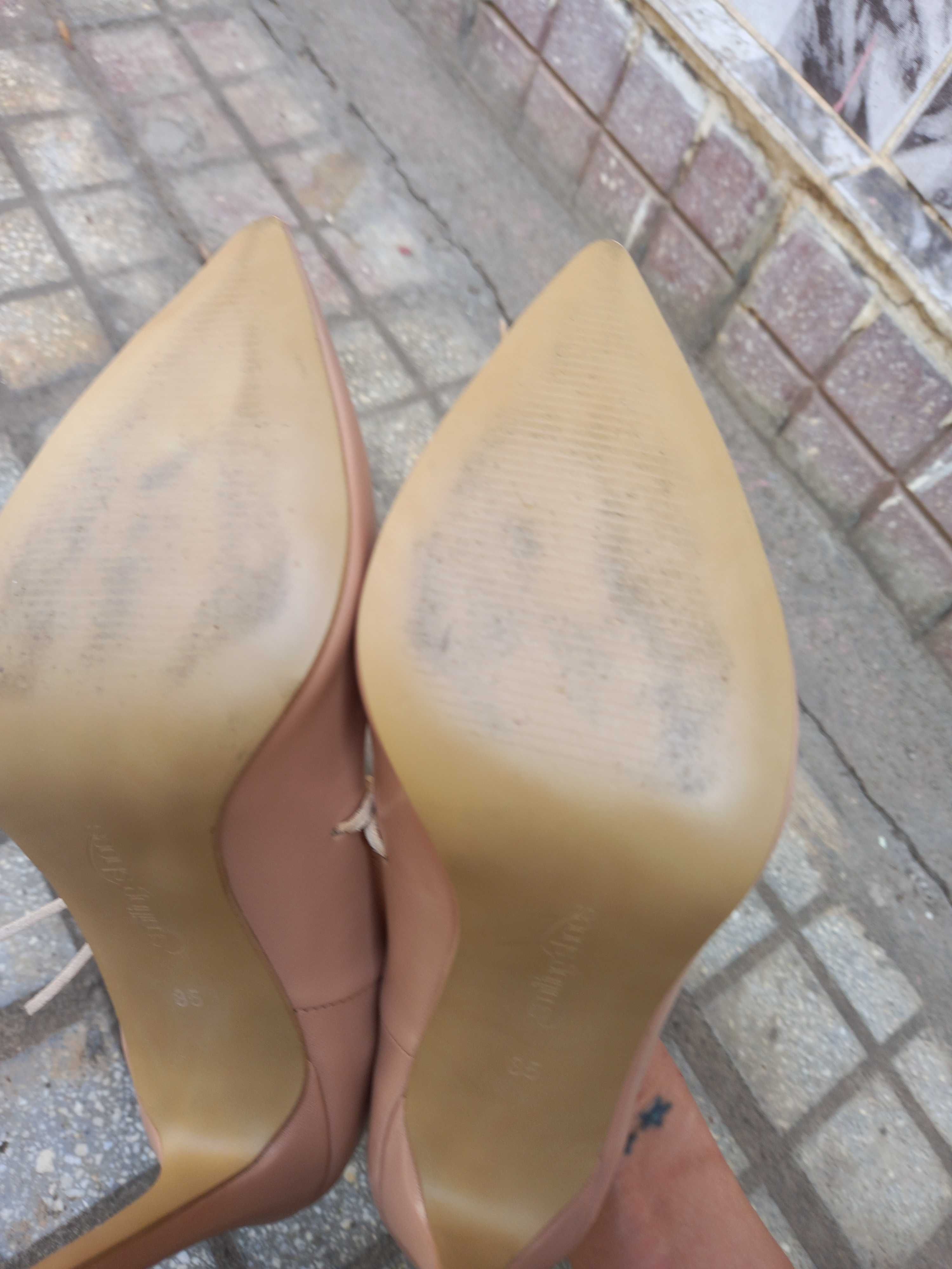 Pantofi pumps Smiling shoes 36 nude piele