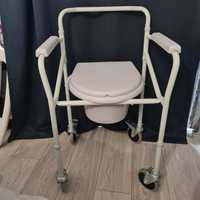 Новое складное санитарное кресло-туалет на колесах