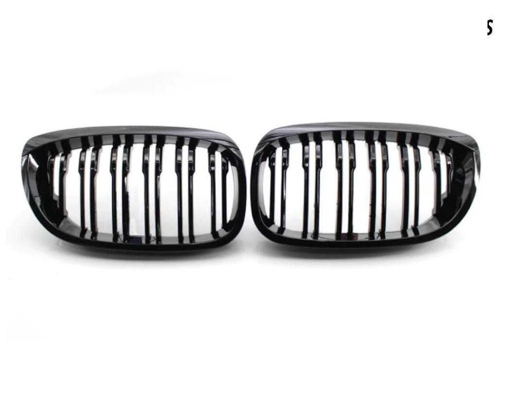 Двойни бъбреци решетки, BMW E46 Facelift, 2002-2005 черен гланц