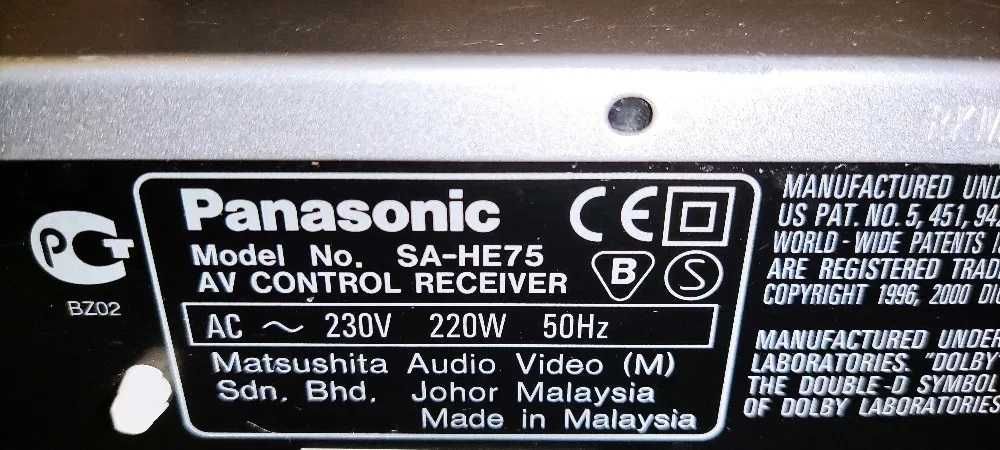 Receiver Amplificator Statie Panasonic SA-HE75 putere 5x80 Watts