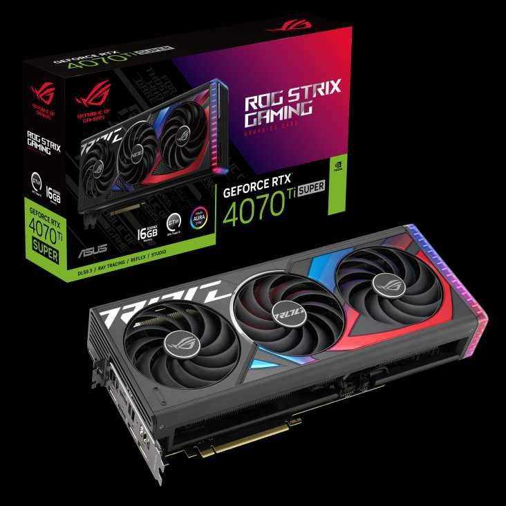 Игровая видеокарта ASUS ROG Strix GeForce RTX 4070 Ti Super 16GB