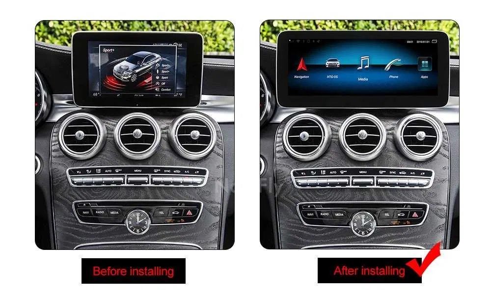 Navigatie Android dedicata mercedes c class w205/glc class x253