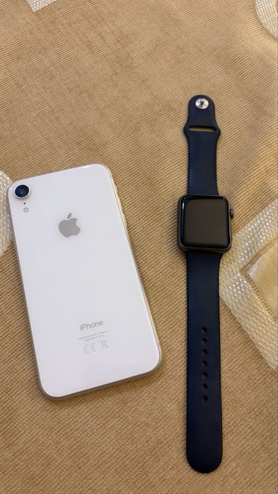 Iphone XR и Apple Watch Series 1