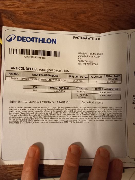 Placa snowboard Rossignol 155 cm fara legaturi