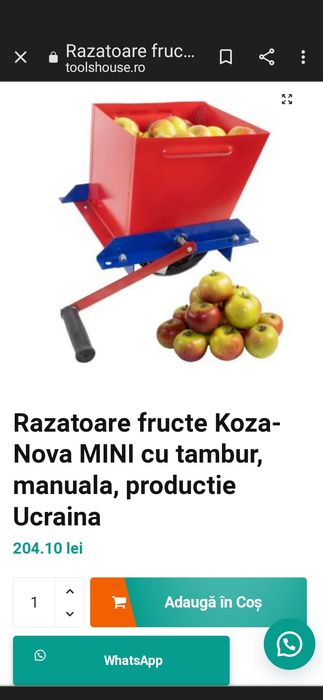 Răzătoare manuala fructe și legume