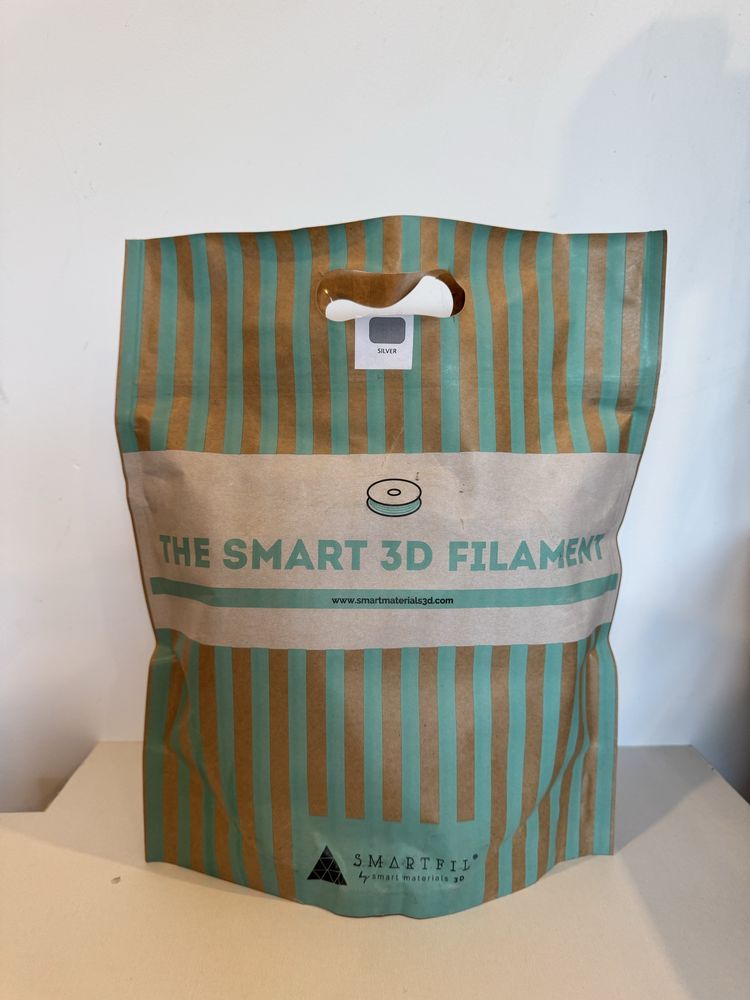 Filament ABS argintiu, diametru 1,75 mm, 750 grame, resigilat
