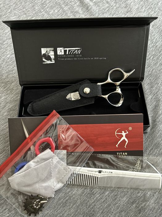 Професионална Японска Фризьорска Филираща Ножица Титан