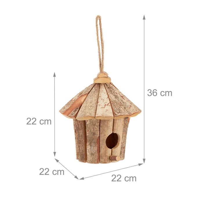 Casuta decorativa pentru pasari lemn confectionata manual 36 x 22 cm