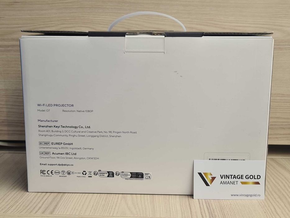 Videoproiector AKIYO O7, Full HD 1080P - Amanet Vintage Gold Tg Frumos
