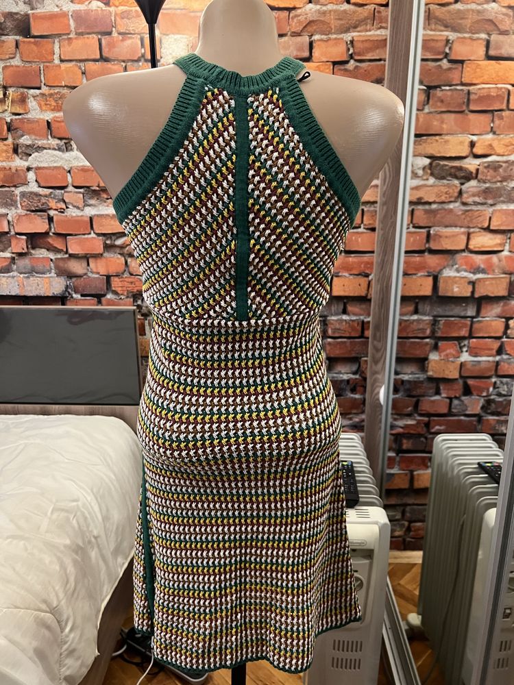 Zara/зара плетена рокля за плаж размер С отлична -30 лв