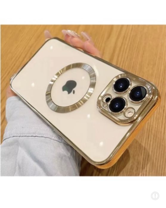 Iphone 13/14/15/16E PRO MAX Husa TPU 0.25mm Luxury Incarcare Magsafe