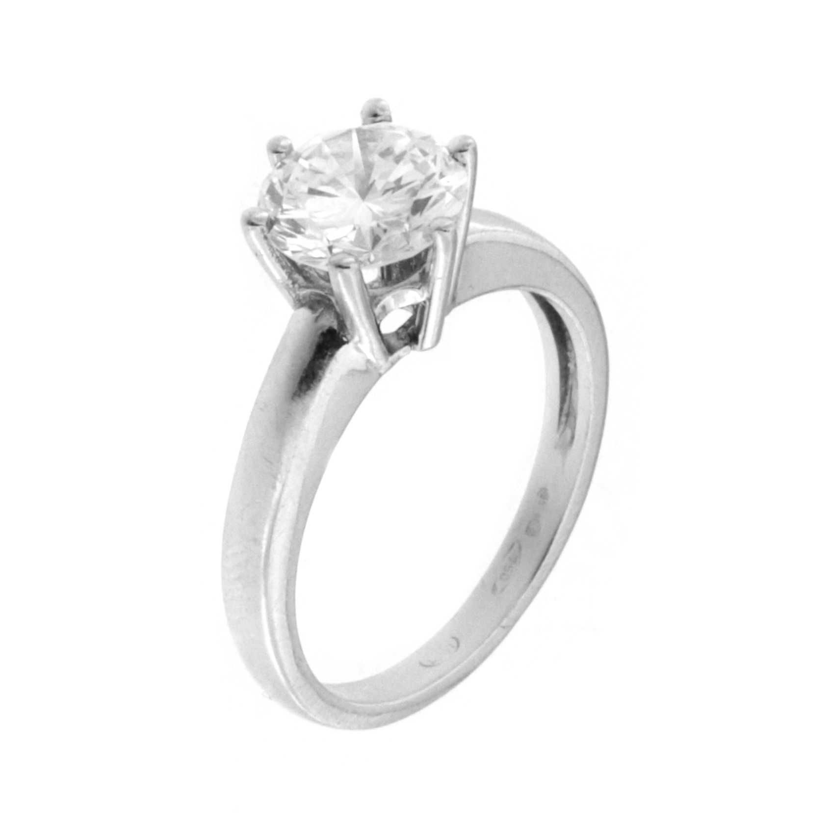 Set Inel, Pandantiv si Cercei, aur alb 18k  cu diamante 5.5 Ct.