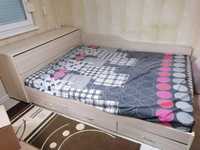 Приста-спалня със матрак и 3 чекмеджета