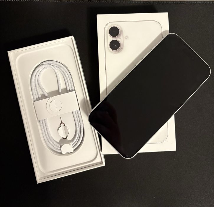 iPhone 16 Plus, White, 128gb Neverlocked nou.