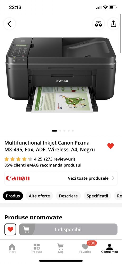 Imprimanta Multifuncțională Canon aproape noua