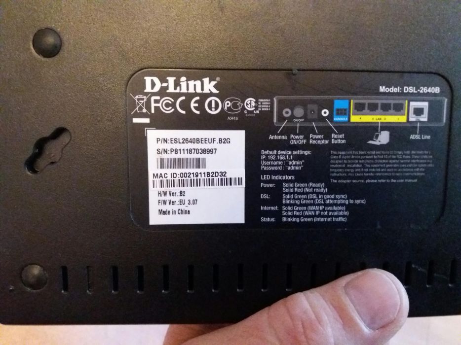 Router wireless ADSL D-Link