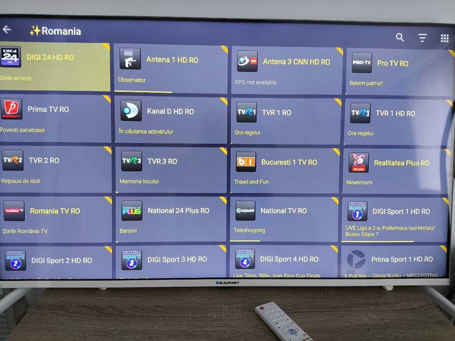 TV nou Blaupunkt 4K+ cadou: Mii de Canale TV & Filme GRATIS