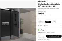 Cabina de dus cu usa culisanta
