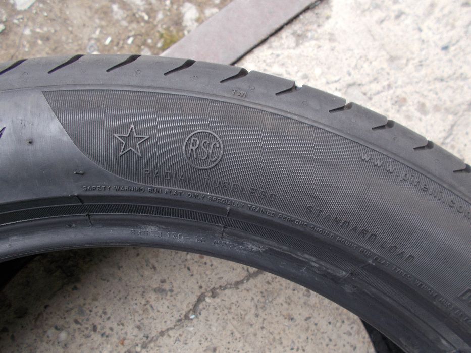 2 anvelope vara 275 40 19 pirelli runflat dot 2015 profil 5,5 mm