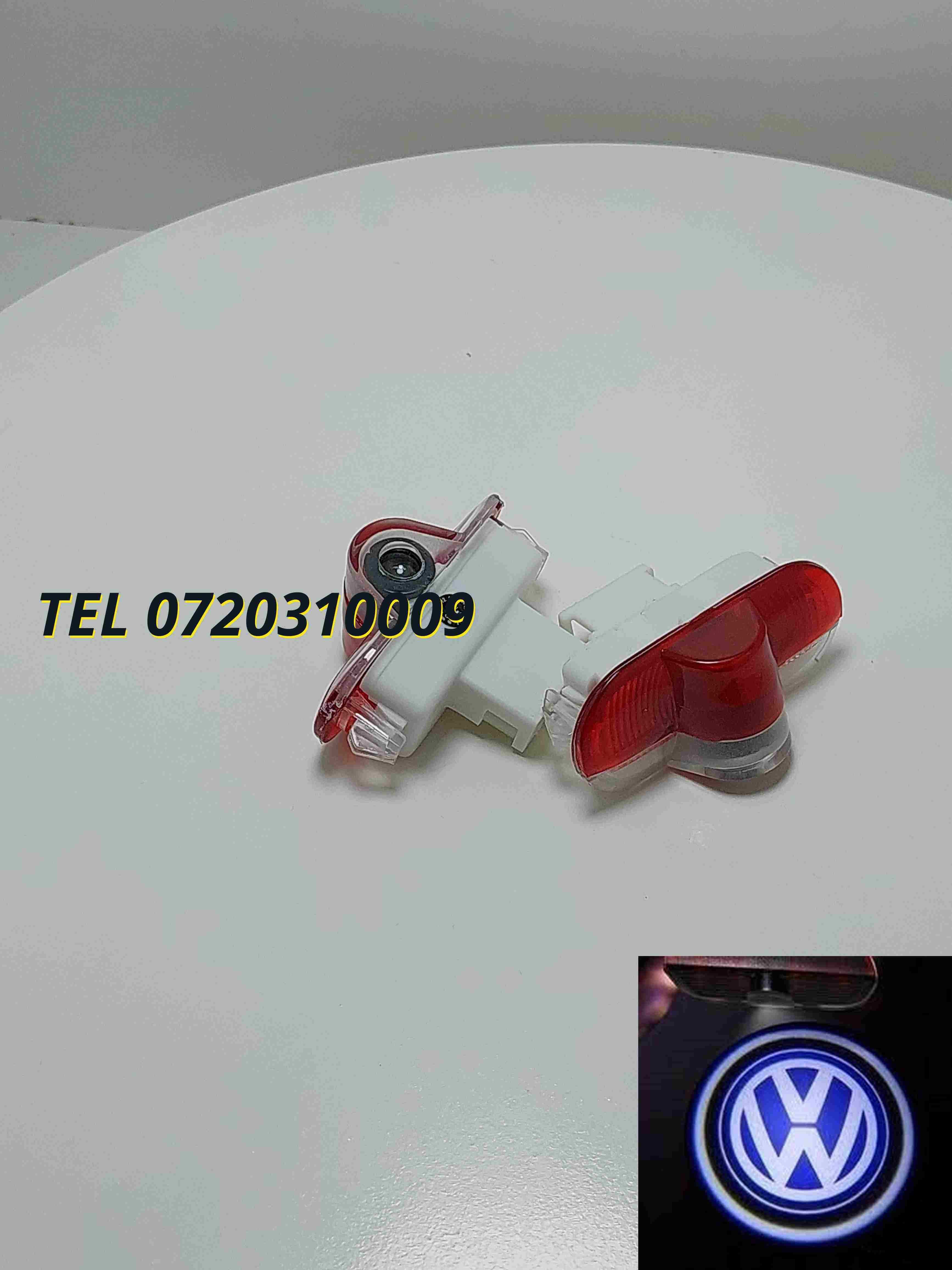 Set 2 Lampi Led Proiector Cu Logo Pentru Portiere Vw Volkswagen Beetl