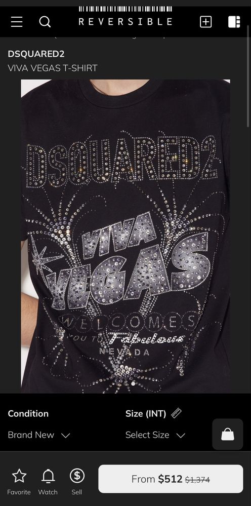 Оригинална тениска Dsquared2 с камъни