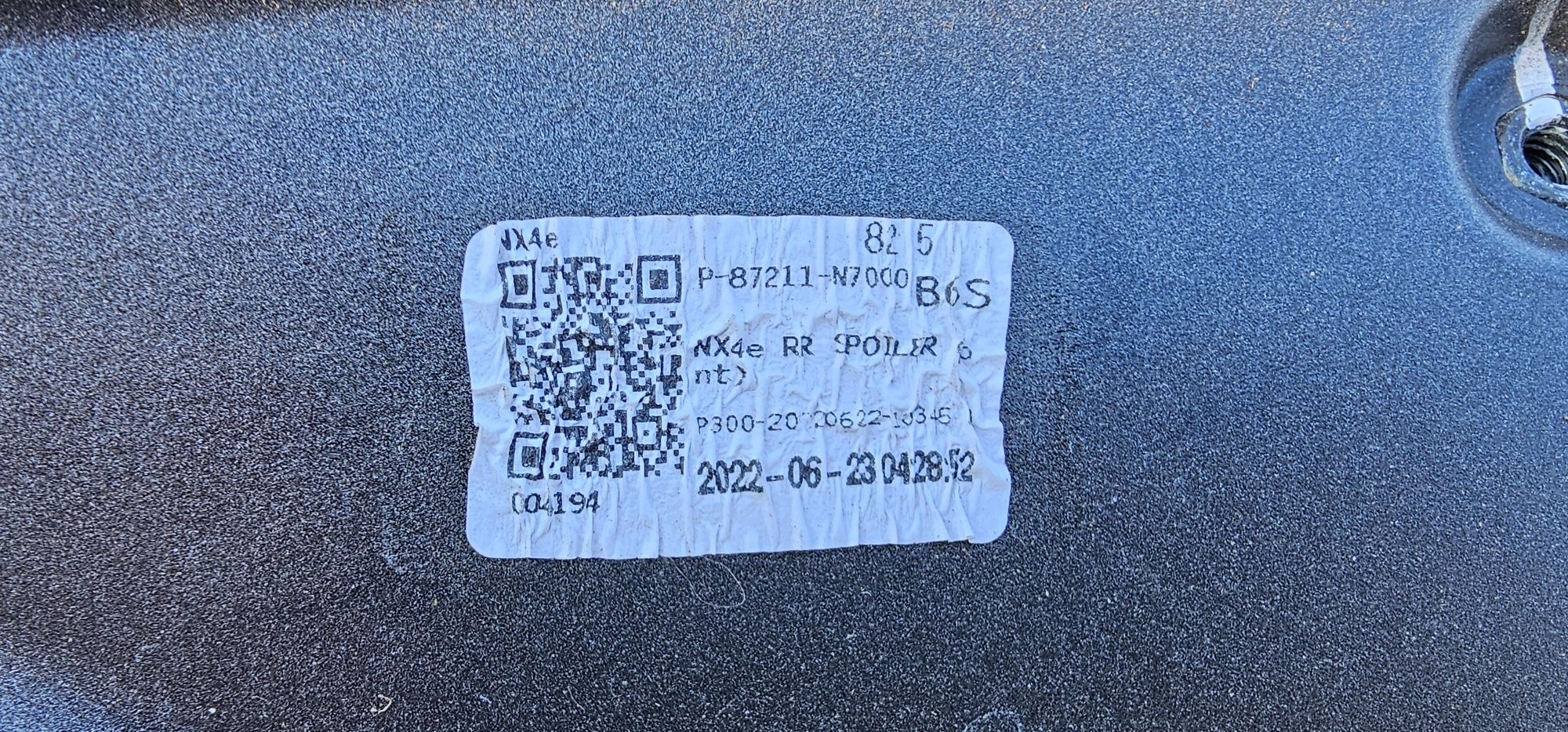 87211-N7000 комплект Спойлер със стоп за Хюндай Туксон 2022г.