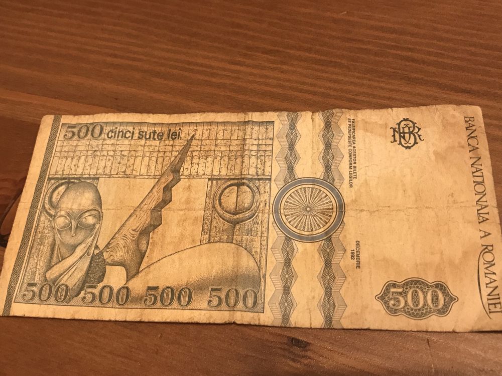 Bancnotă de 500 lei anul 1992