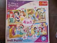 4 in 1 puzzle printesele Disney