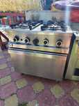Vand MASA CALDA bain marie/aragaz profesional cu 4 arzatoare si cuptor