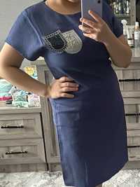 Платье прямое синие ESPIGA размер: 38 (М)