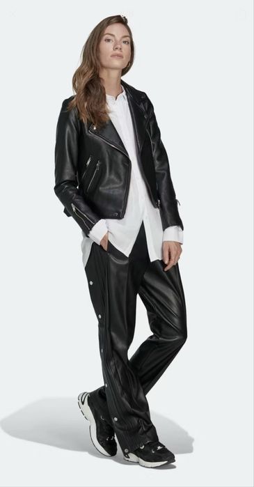 Кожаные женские брюки Adidas