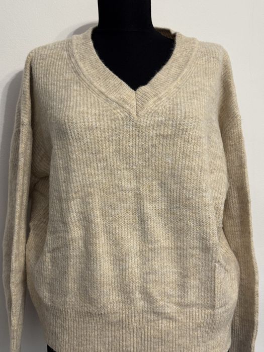 Pulover dama masura M culoare bej