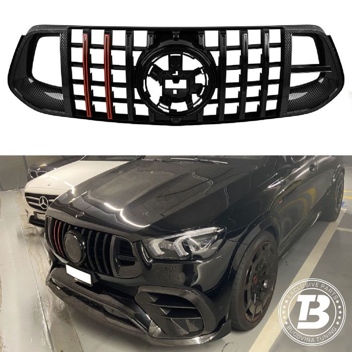 Grila compatibila cu Mercedes GLE W167 C167 B Design