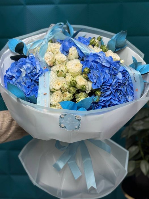 Goztenziya jivoy tabiy buket gullar